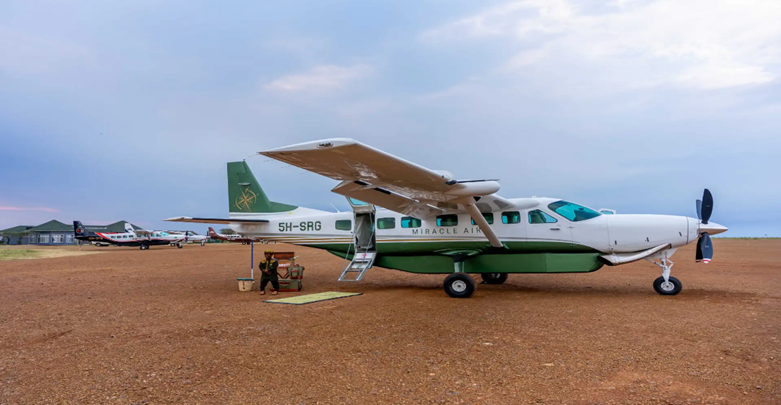 Aircraft used for a Southern Tanzania fly-in safari